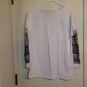 White Sleeve Designing shirt